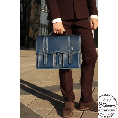 Кожаный портфель "Юрист"  (черный)